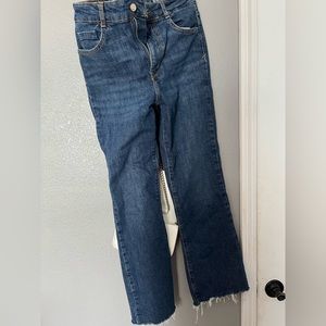 Zara flared cropped jeans